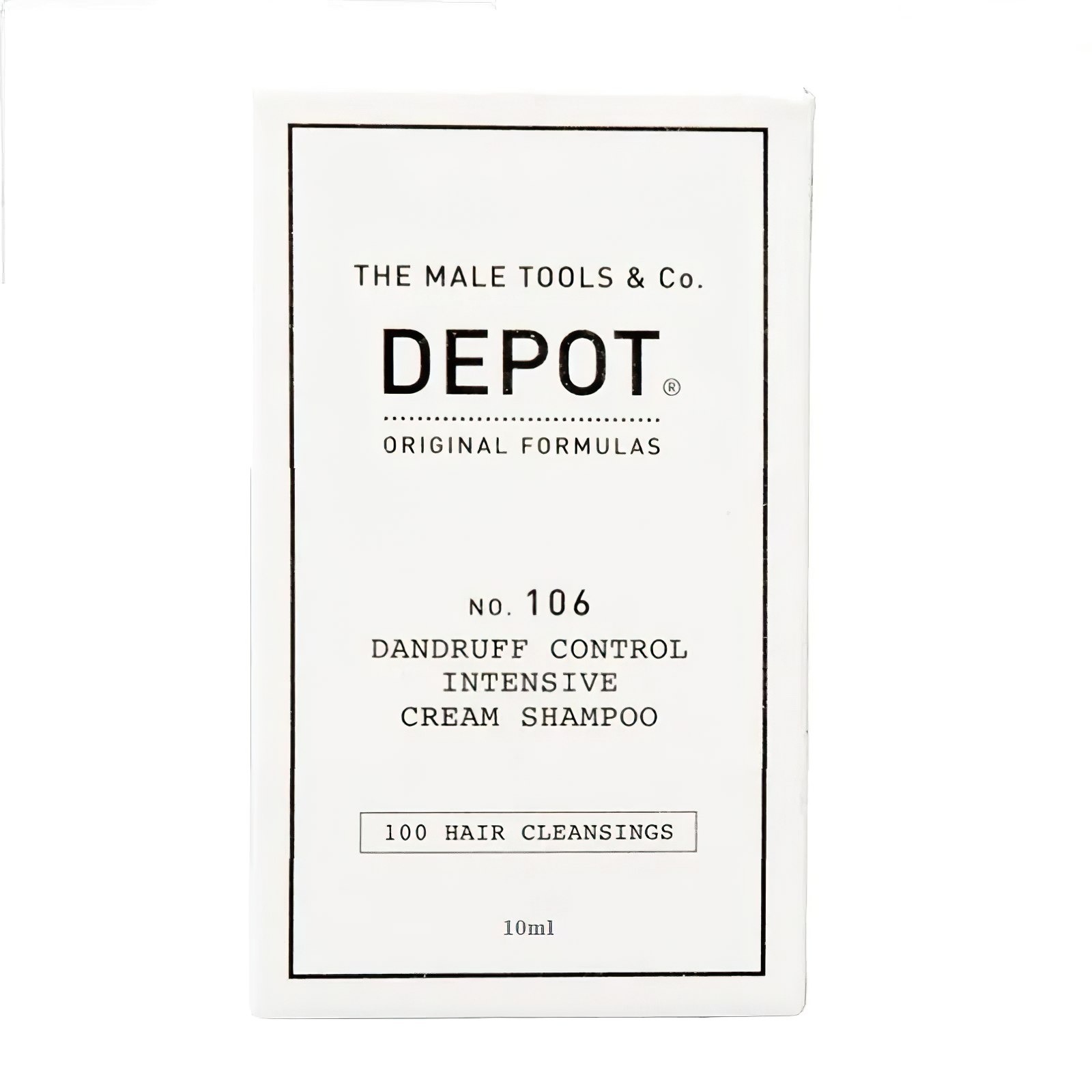 Depozit, 100 Curățare a părului Nr. 106, Pro-Vitamin B5, Spumă de par, Antidetoxifiant pentru pielea capului, 10 ml