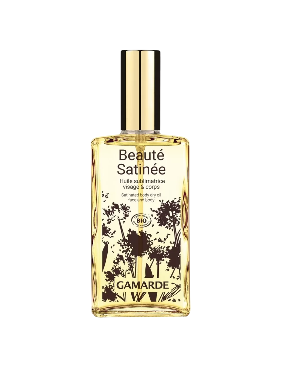 Gamarde, Parfum de Satinee, Bio, Ulei uscat, Hidratează, Aromă, Ulei pentru corp uscat, 100 ml