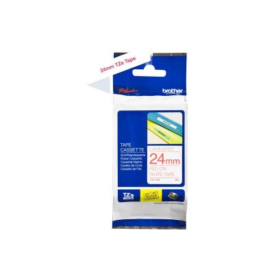Brother TZE-Schriftbandkassette TZESchriftbandkassette TZe-252 TZe252 White Red (TZE252)