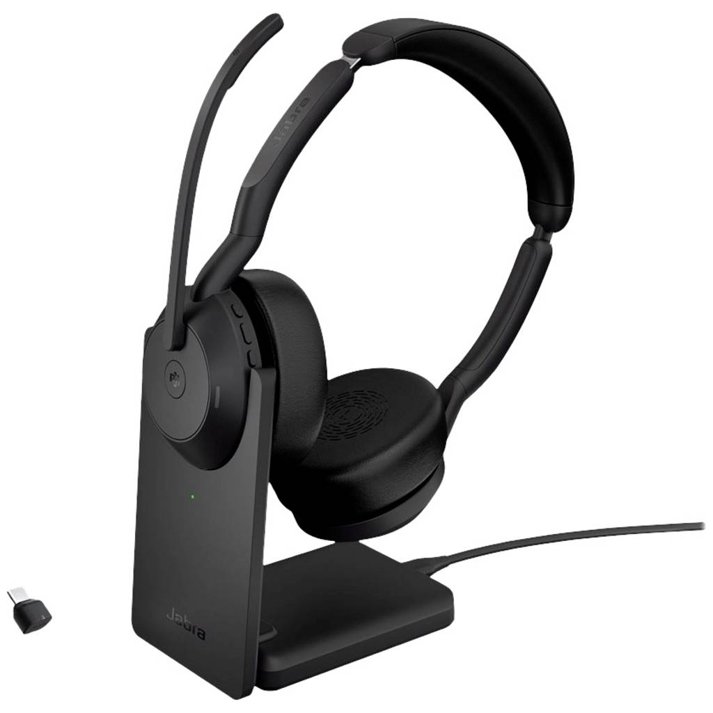 Jabra Evolve 2 55 MS Stereo On-ear headset Bluetooth® (1075101) St 25599-999-889