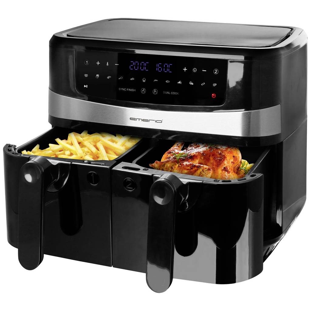 EMERIO AF-126672.4 Air fryer 9 l 2400 W Black AF-126672.4