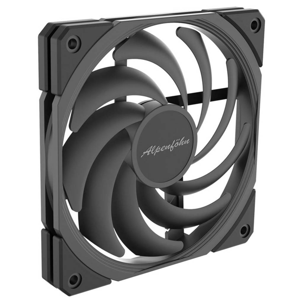 Alpenföhn 120 Jetstream Slim ventilator de PC Negru (L x L x Înălțime) 120 x 120 x 16 84000000219
