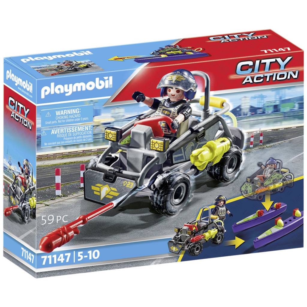Jucării Playmobil® City Action Motocicletă de teren cu SWAT 71147 71147