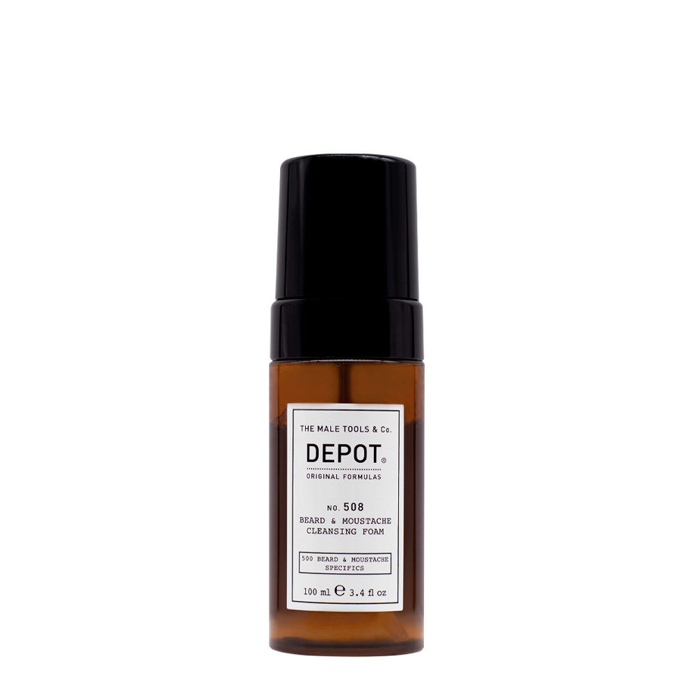 Depot, 500 Beard & Mustache Specifics No. 508, Beard Foam, For Cleansing, 100 ml