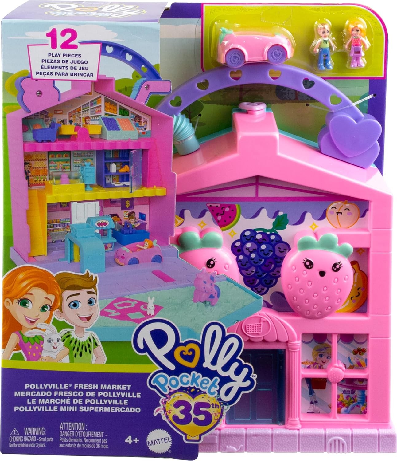 Polly Pocket Pollyville Fresh Market Playset HRD45