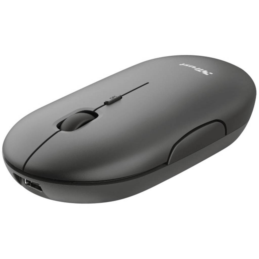 Trust PUCK Mouse Bluetooth®, Radio Optical Black 4 Buttons 1600 dpi 24059