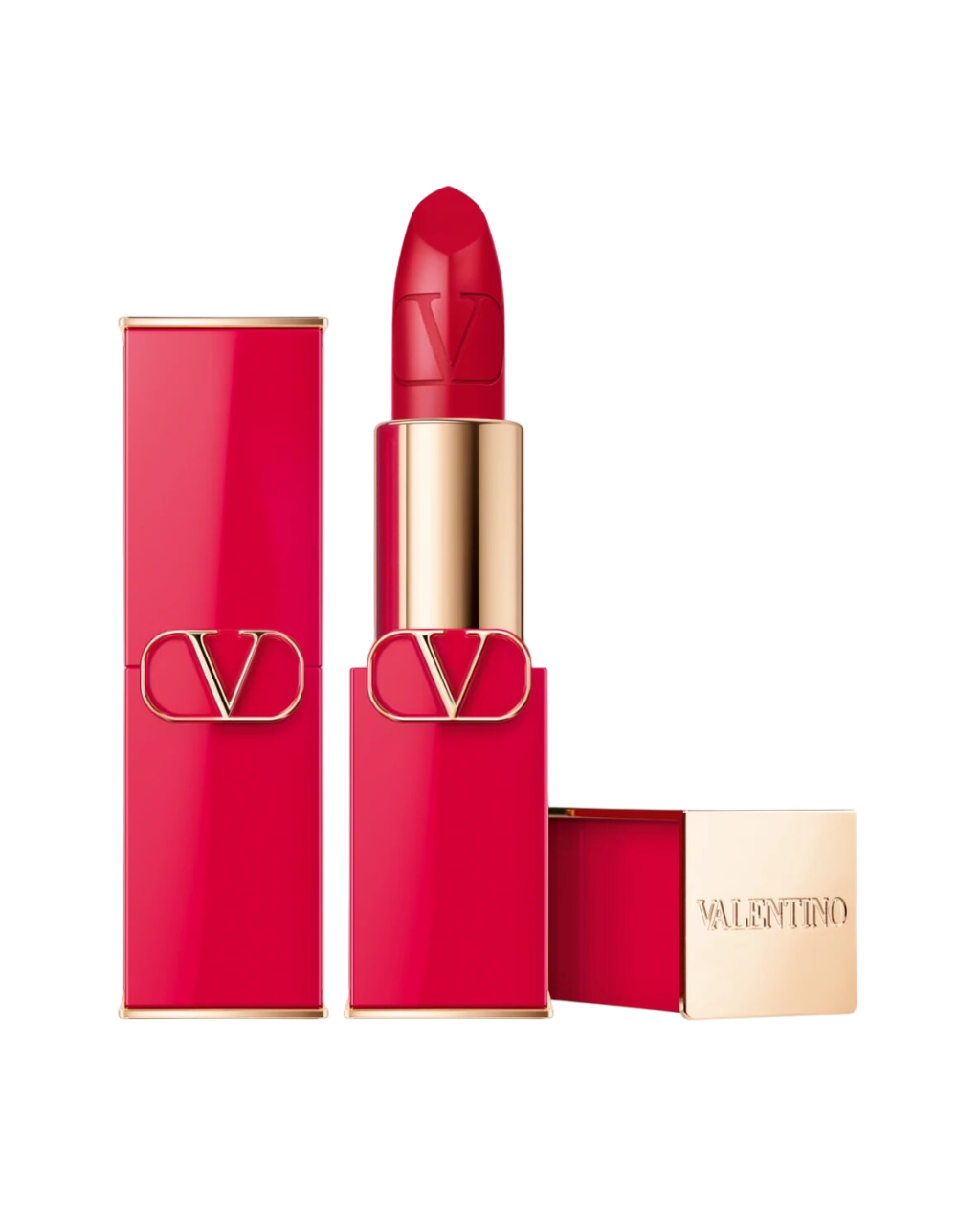 Valentino, Rosso, Finisaj satinat, Crema de lipitcă, 22R, Reutilizabilă, 3,5 g