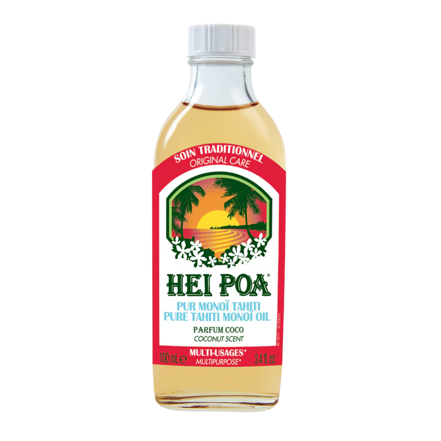 Hei Poa, Pure Thaiti Manoi, Hidratasyonlu, Besleyici, Kokos, Vücut Yağı, Vücut, Yüz & Saç İçin, 100 ml