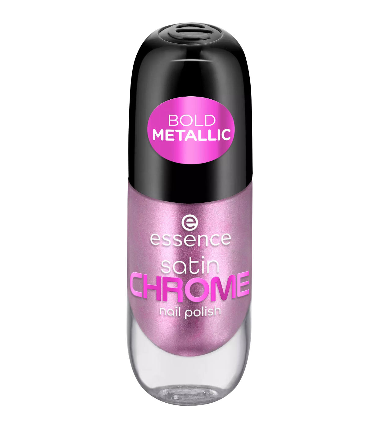 Essence, Satin Chrome, Nail Polish, 02, Artificial Pinktelligence, 8 ml