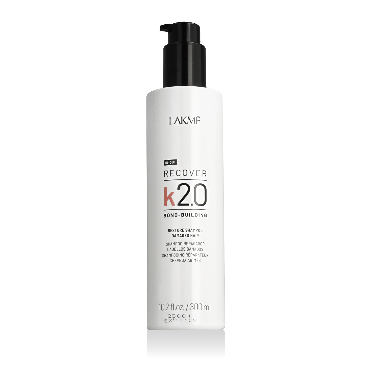 Șampon Lakmé K2.0 Recover Restore pentru păr deteriorat, 300 ml