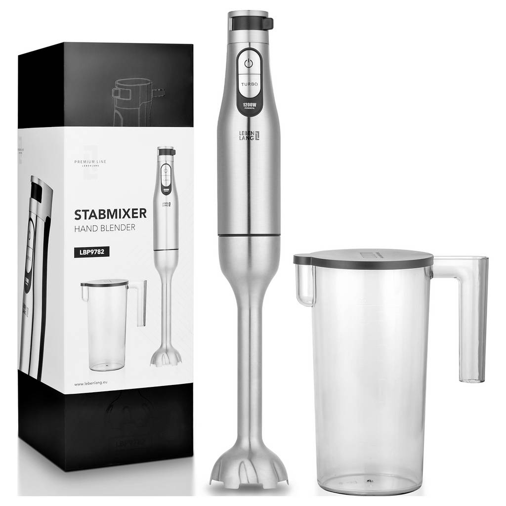 Lebenlang LBL4589 Hand-held blender 1000 W Turbo function, hinged, BP 9925104589