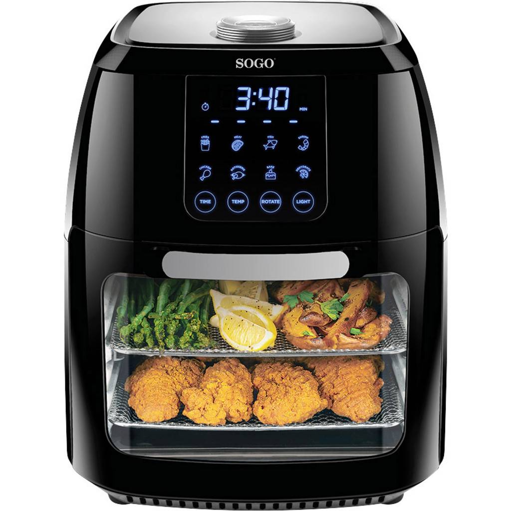 SOGO Human Technology 1800 Air fryer 1800 W Black FRE-SS-10465