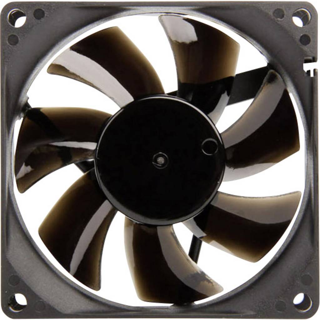 NoiseBlocker BlackSilent Pro P-P PC fan Black (W x H x D) 80 x 80 x 25 m ITR-P-P