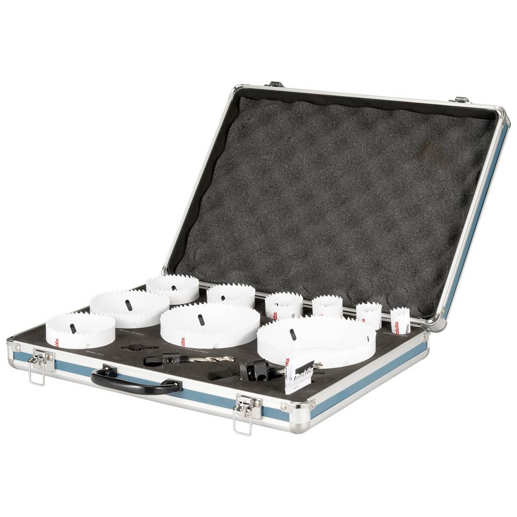 Makita D-75764 Hole saw set 13-piece 22 mm, 29 mm, 35 mm, 44 mm, 57 mm,  D-75764