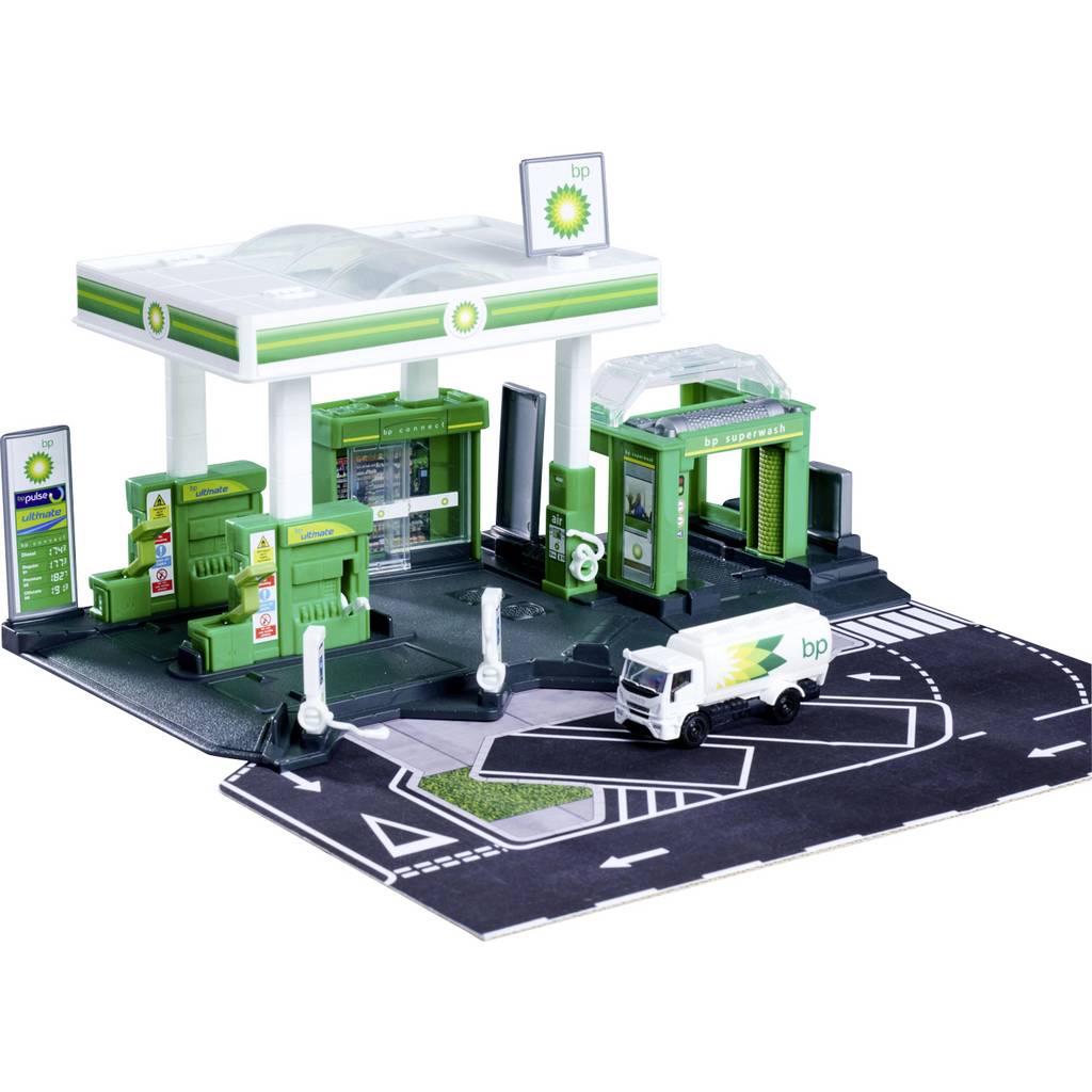 Stația de benzină Majorette Petrol BP + 1 vehicul #####Setul de stații de benzină 8502006001