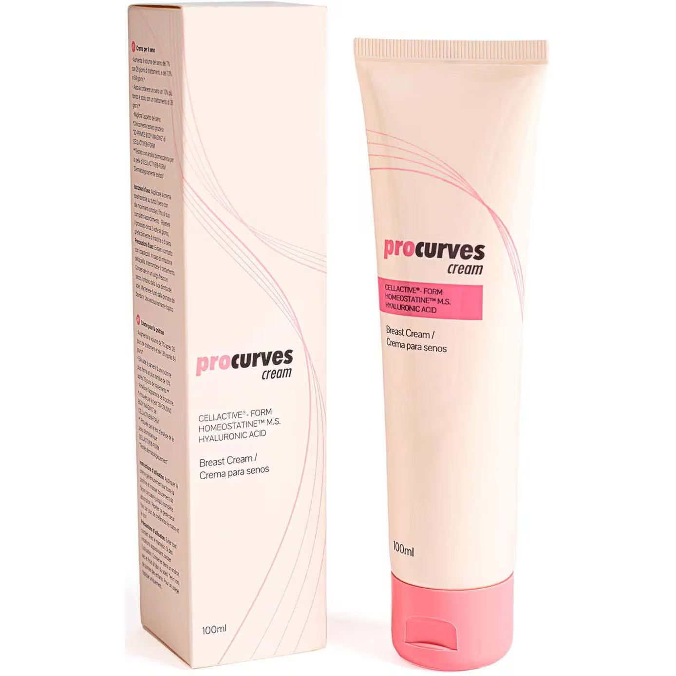 Procurves, Procurves+, Breast Enlargement, Local Treatment Cream, 100 ml