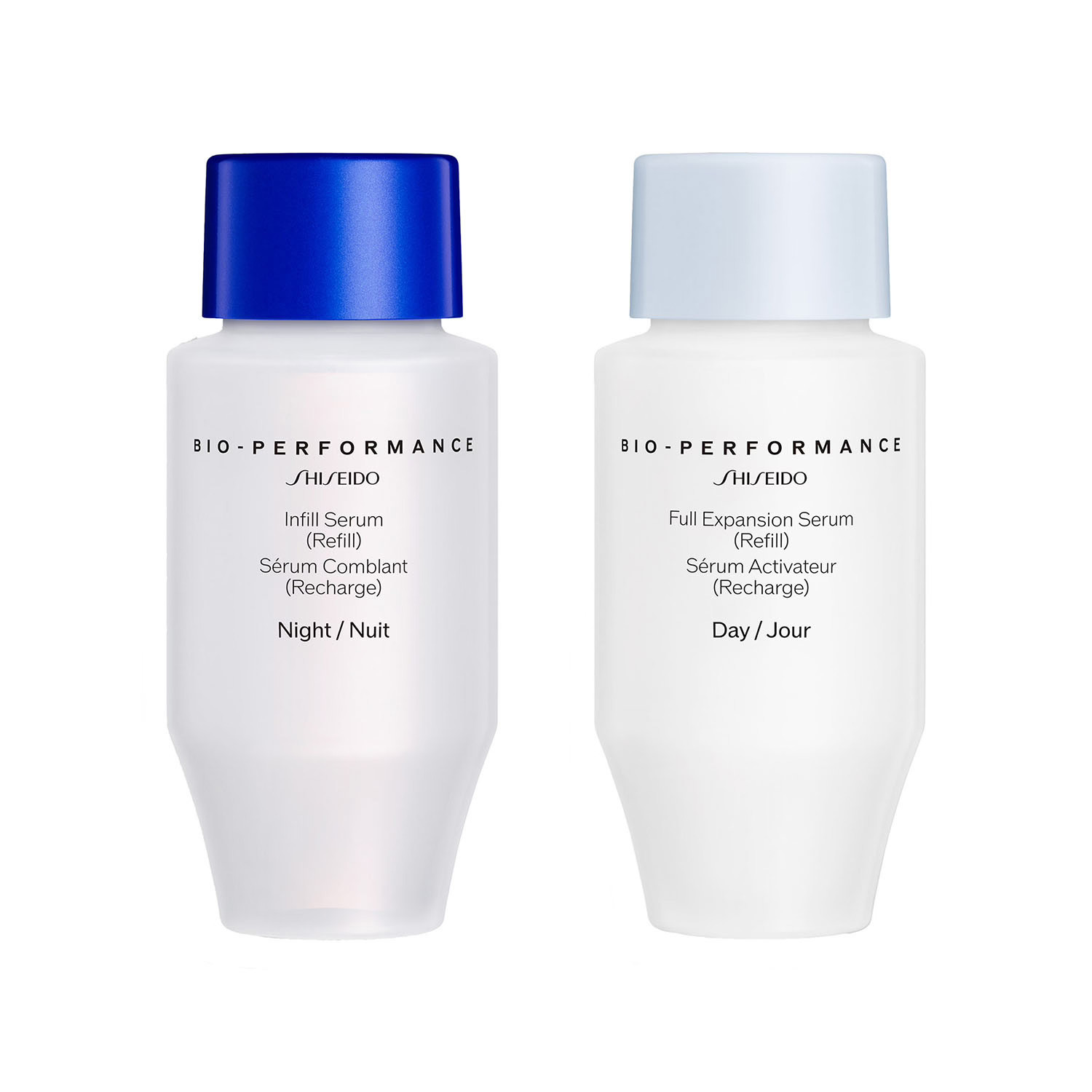 Setul Shiseido: 
* Bio-Performance Skin Filler, Anti-Aging, ziurătorie de zi, Ser, pentru față, Refil, 30 ml
* Bio-Performance Skin Filler, Anti-Aging, noapte, Ser, pentru față, Refil, 30 ml