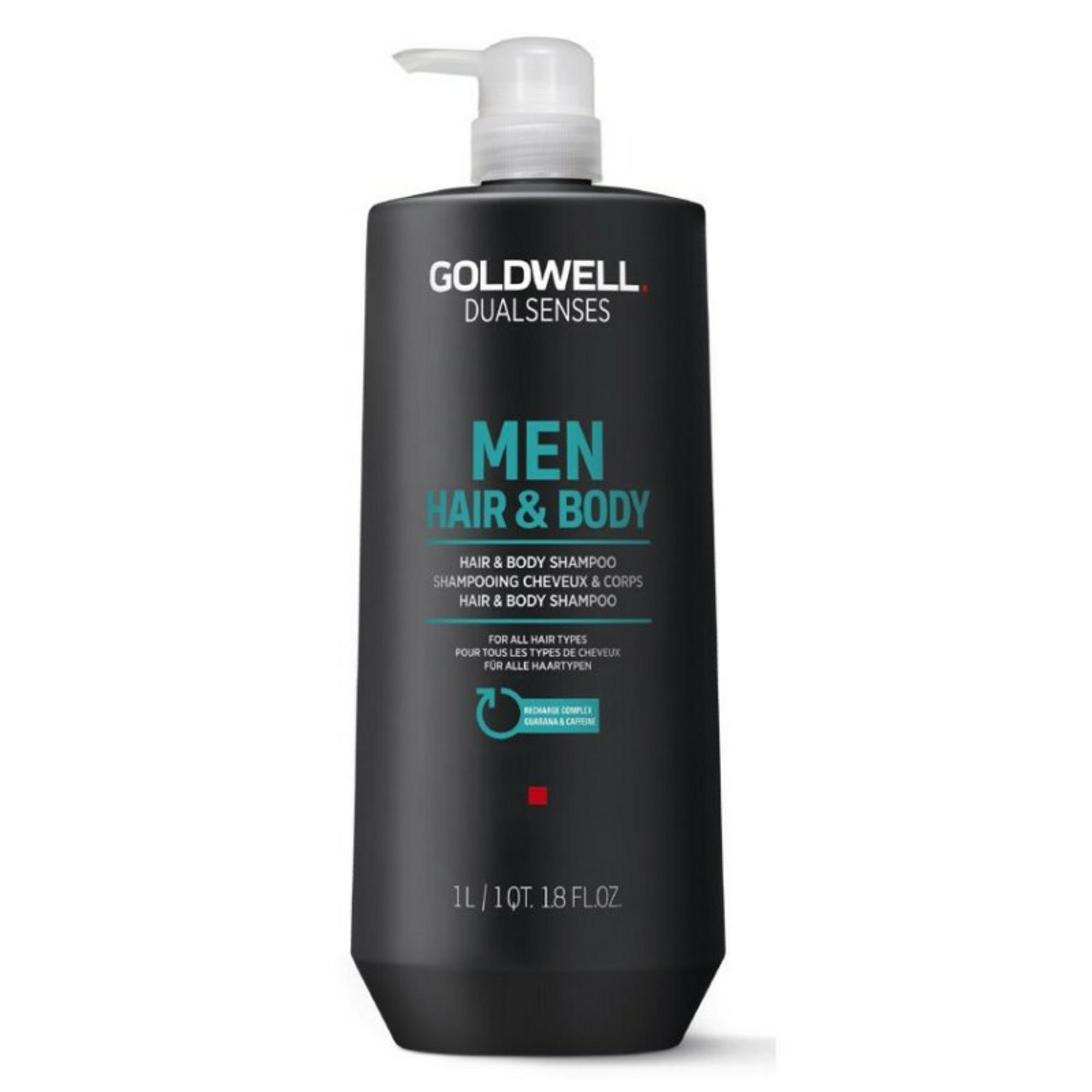 Goldwell, Dualsenses Men, Aromatic, Geamăt și Spumă de duș & Șampoane 2-in-1, 1000 ml