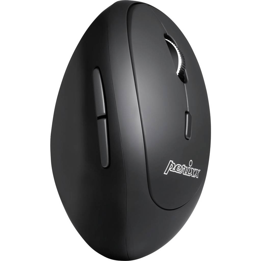 Perixx PERIMICE-819 Ergonomic mouse Bluetooth®, Radio Optical Black Rechar 12013