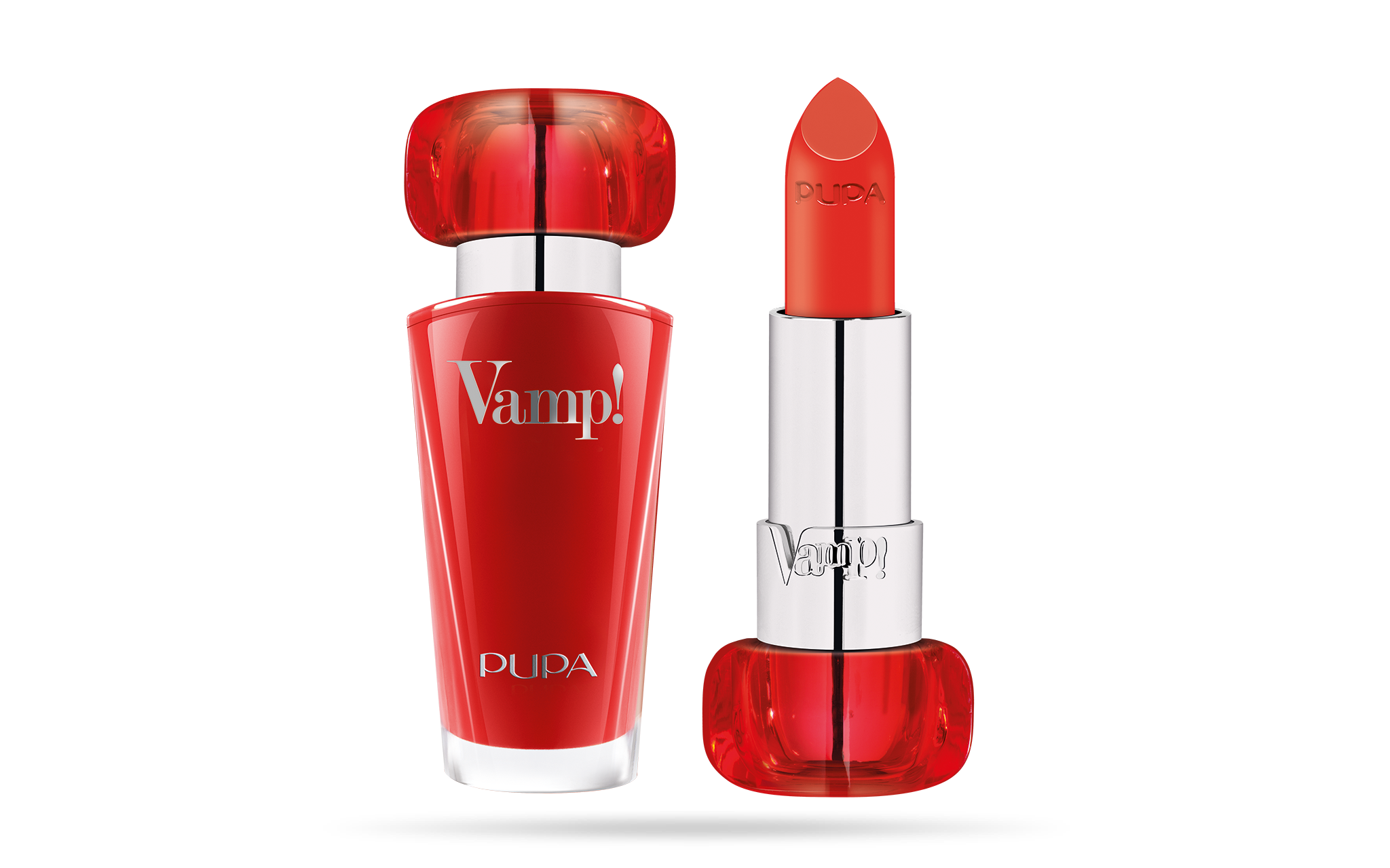 Pupa, Vamp!, Paraben-Free, Volume, Cream Lipstick, 306, Outstanding Orange, 3.5 g