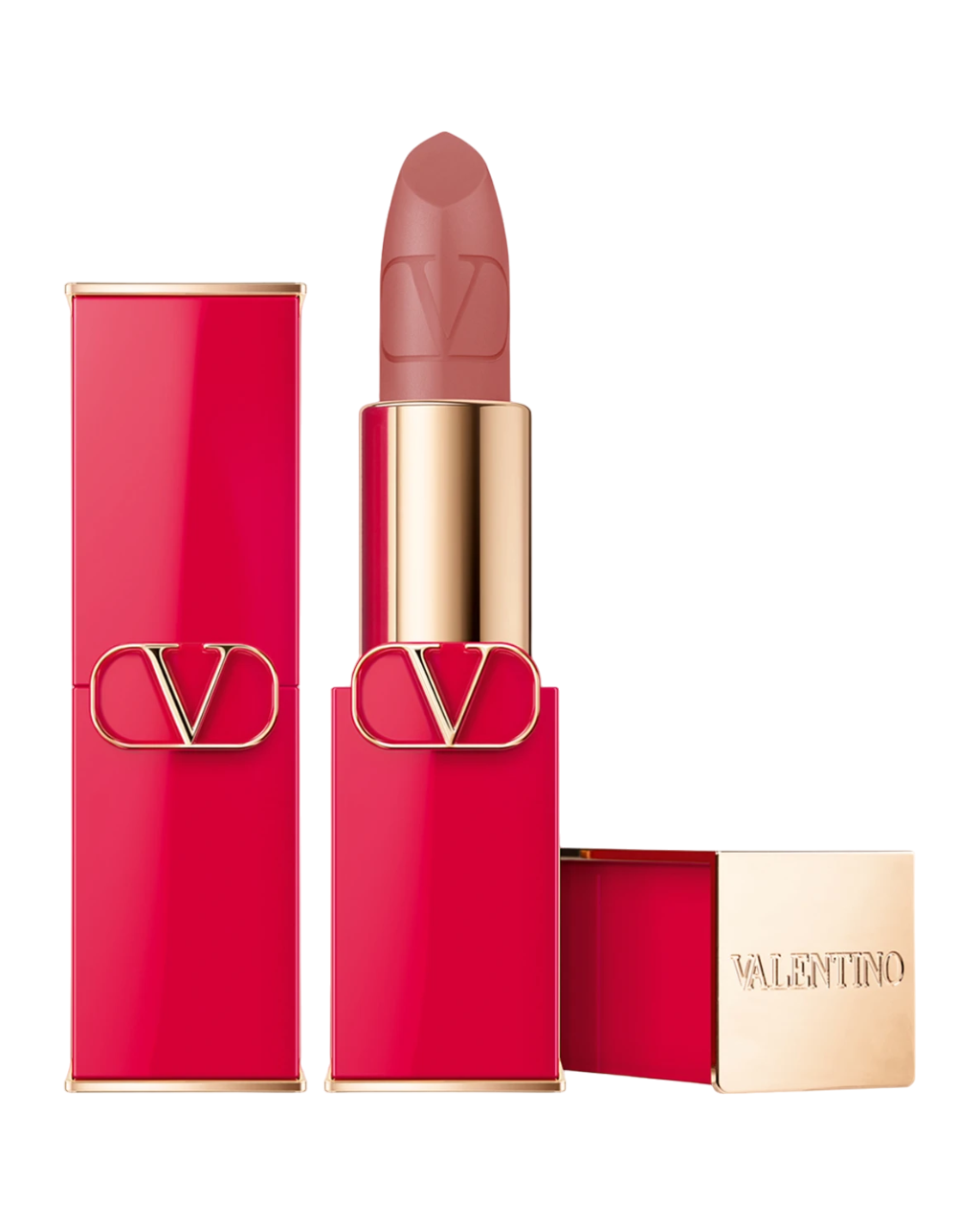Valentino, Rosso, Matte, Sticla de lipit cu cremă, 123R, Reutilizabilă, 3,5 g