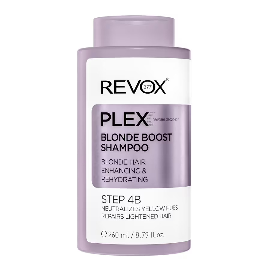 Revox B77, Plex Adım 4B, Saç Şampuanı, Sarı Tonların Nötralizasyonu İçin, 260 ml.