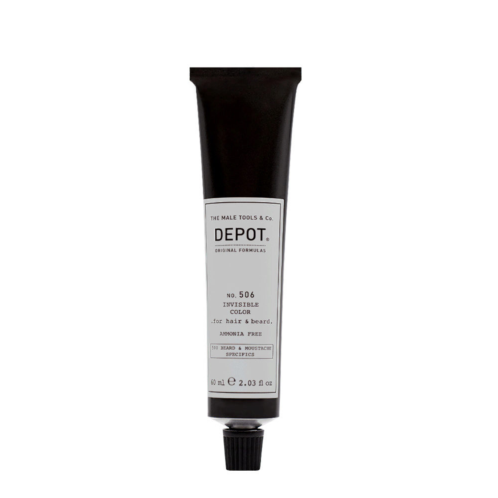 Depot, 500 Beard & Mustache Specifics No. 506 Invisible Clour, Semi-Permanent Hair Dye,  Steel, 60 ml
