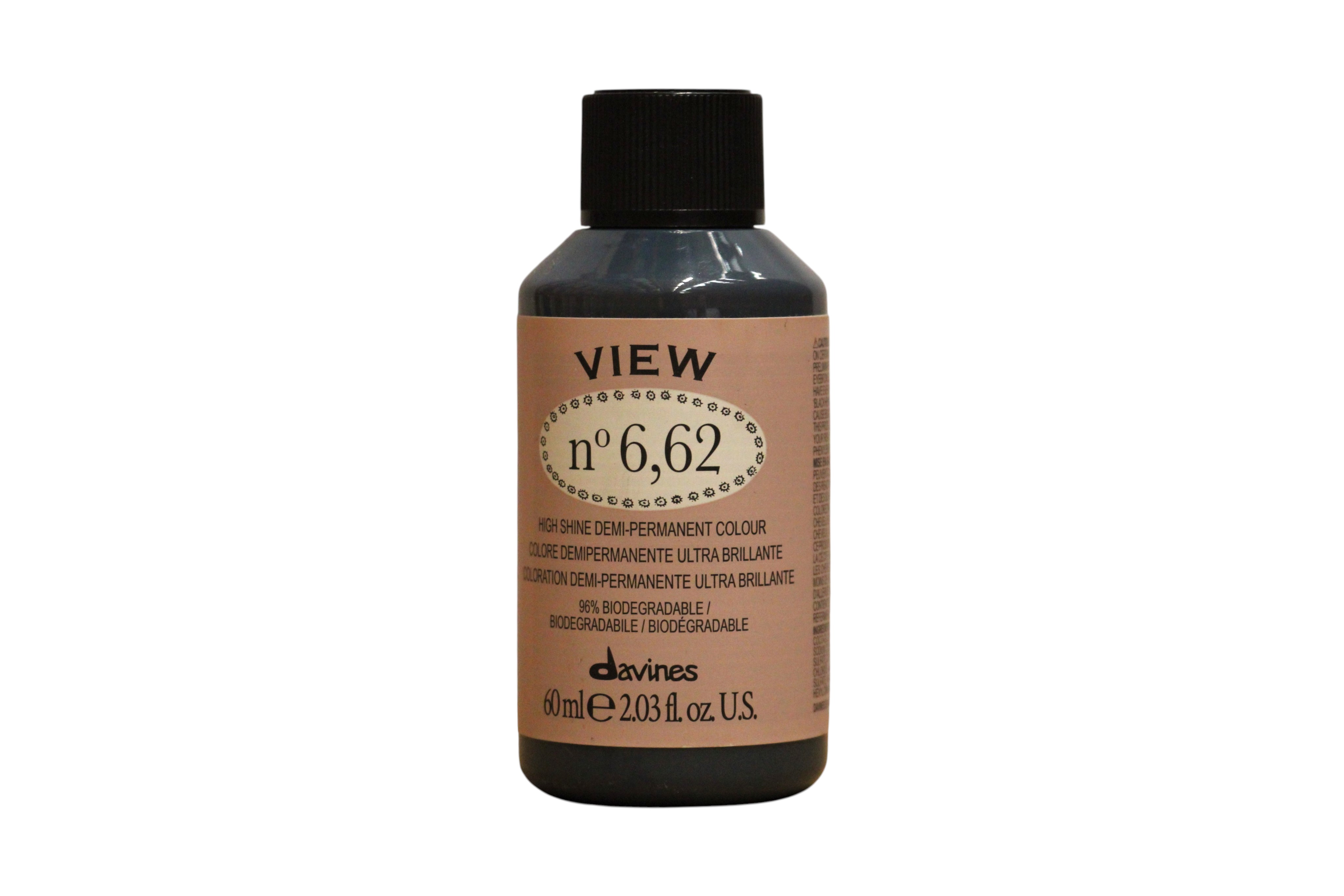 Davines, View, Demi-Permanent Hair Dye, 6.62 , 60 ml