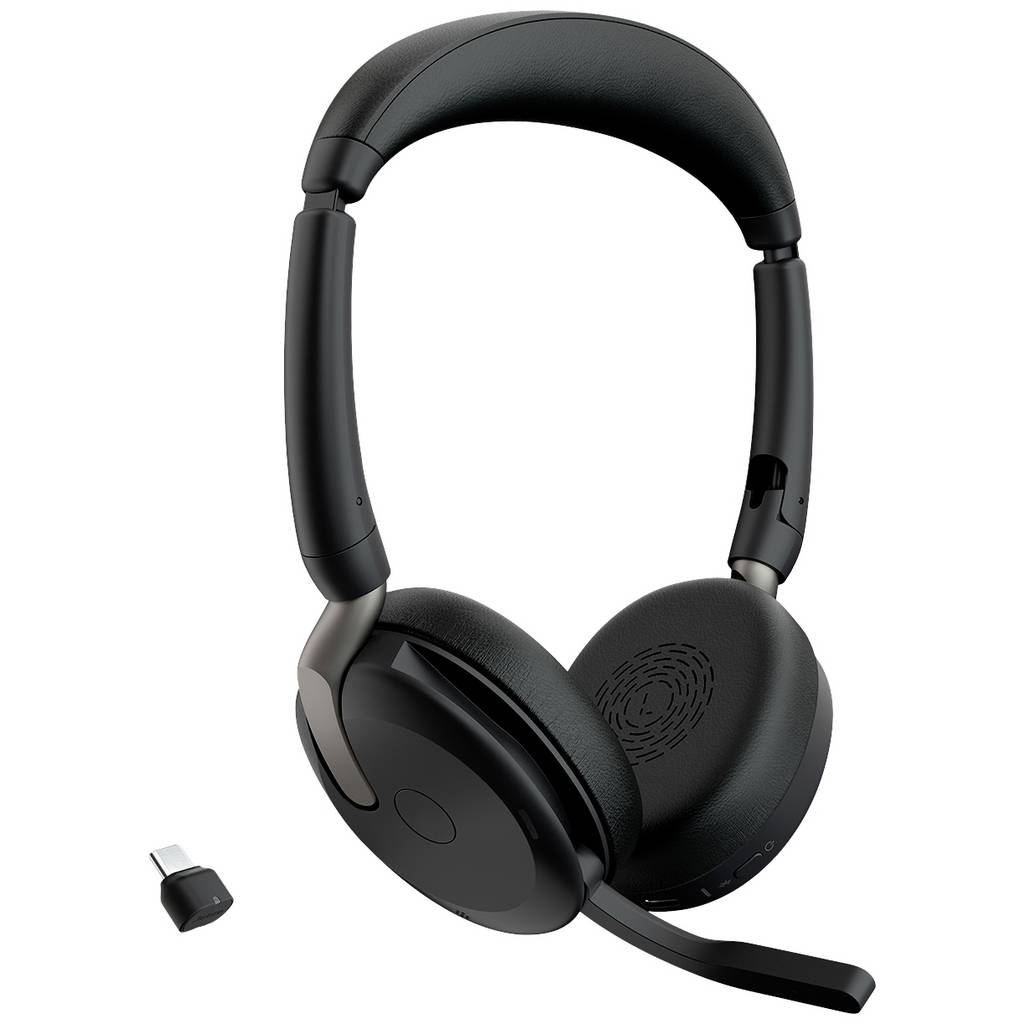 Jabra Evolve2 65 Flex Link380c UC On-ear headset Bluetooth® (10751 26699-989-899