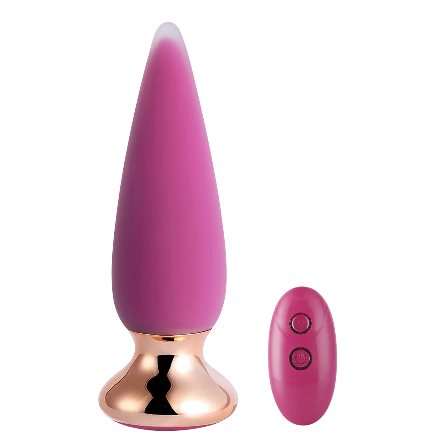 Honey Play Box, Doro Plus, Vibrating Anal Plugs, 10 Vibrating Modes, Remote Control, Curved, USB Rechargeable, ABS+Medical Silicone, 12.00 × 3.40 × 3.40 cm, Pink