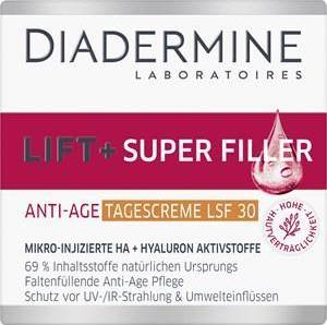 Crema de zi Diadermine Laboratoires Lift+ Super Filler Anti-Age cu protecție solară SPF 30, 50 ml.
