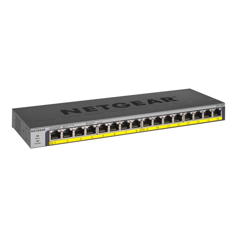 Netgear Switch GS116PP-100EUS GS116PP100EUS (GS116PP-100EUS)