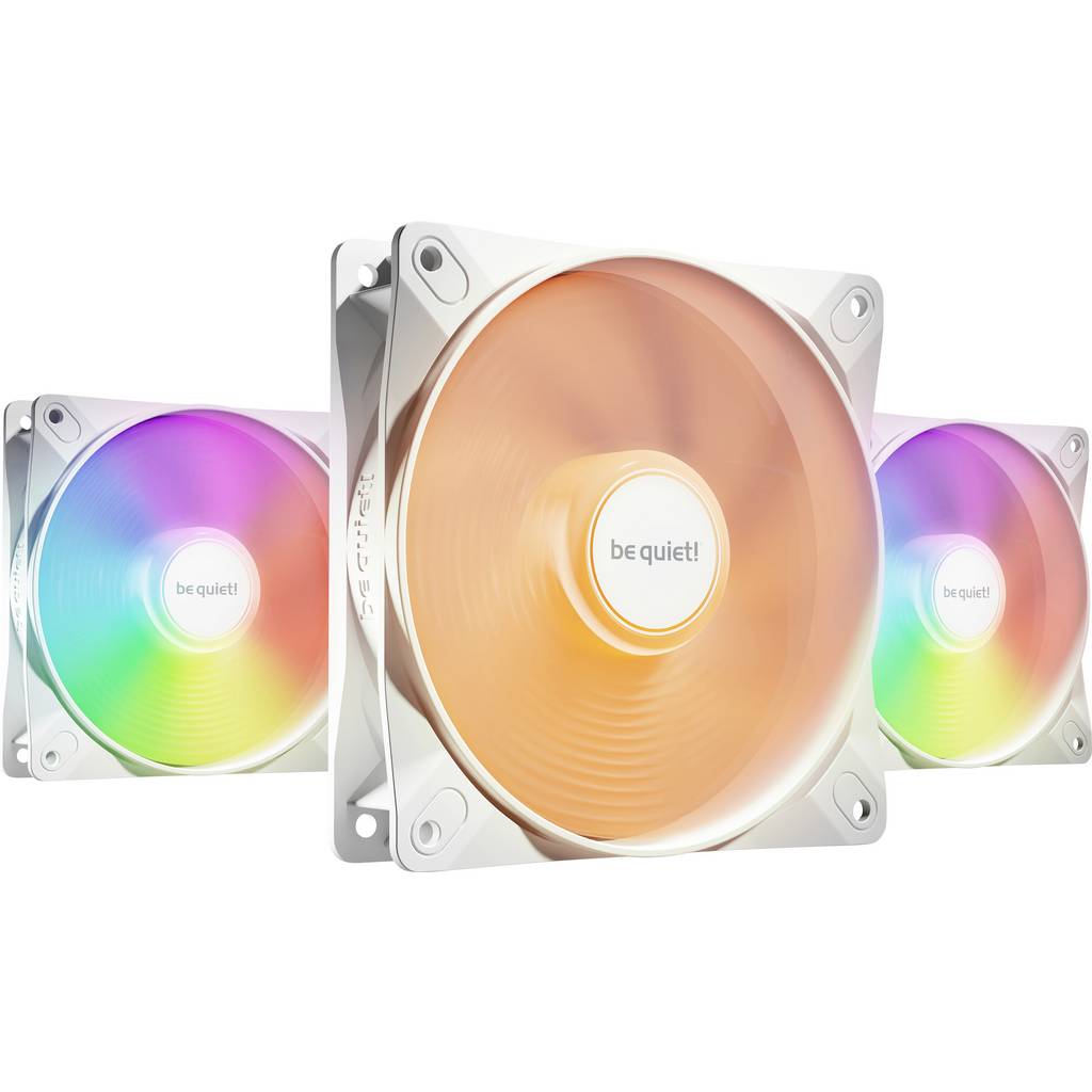 BeQuiet LIGHT WINGS LX 120mm PWM high-speed White Triple-Pack PC fan White BL125