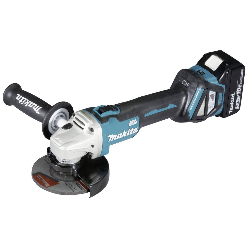 Makita DGA511RTJ Cordless angle grinder 125 mm incl. spare battery, in DGA511RTJ