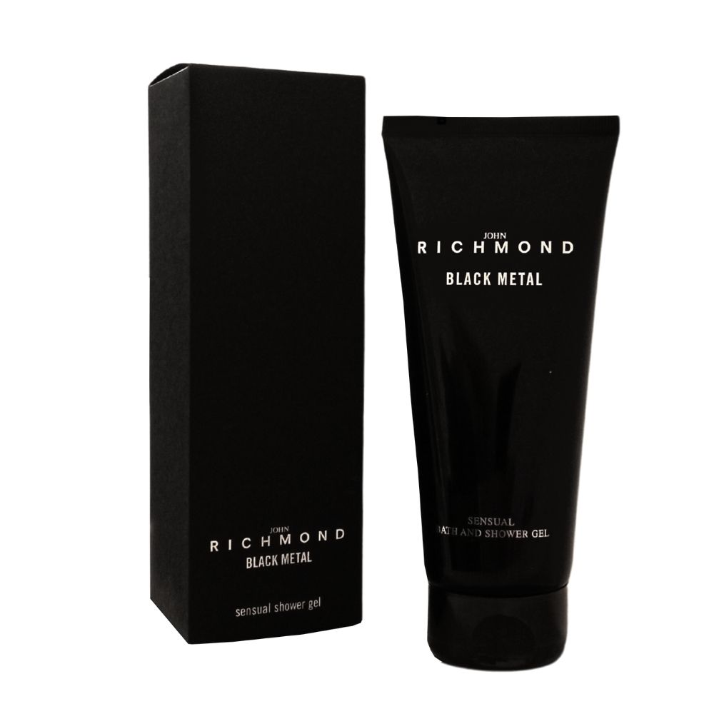 John Richmond, Black Metal, Natural, Curățare, Geamantan de duș, 200 ml.
