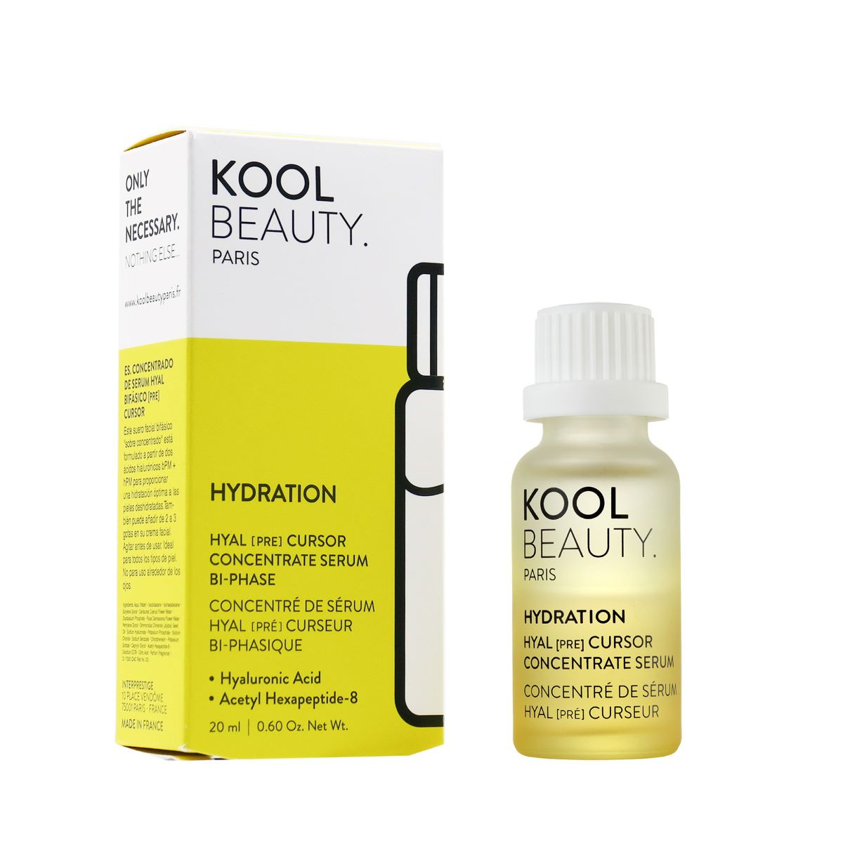 Kool Güzellik, Hiyal Pré Kursor Konsantre, Nemlendirici, Sera, Yüz İçin, 20 ml.