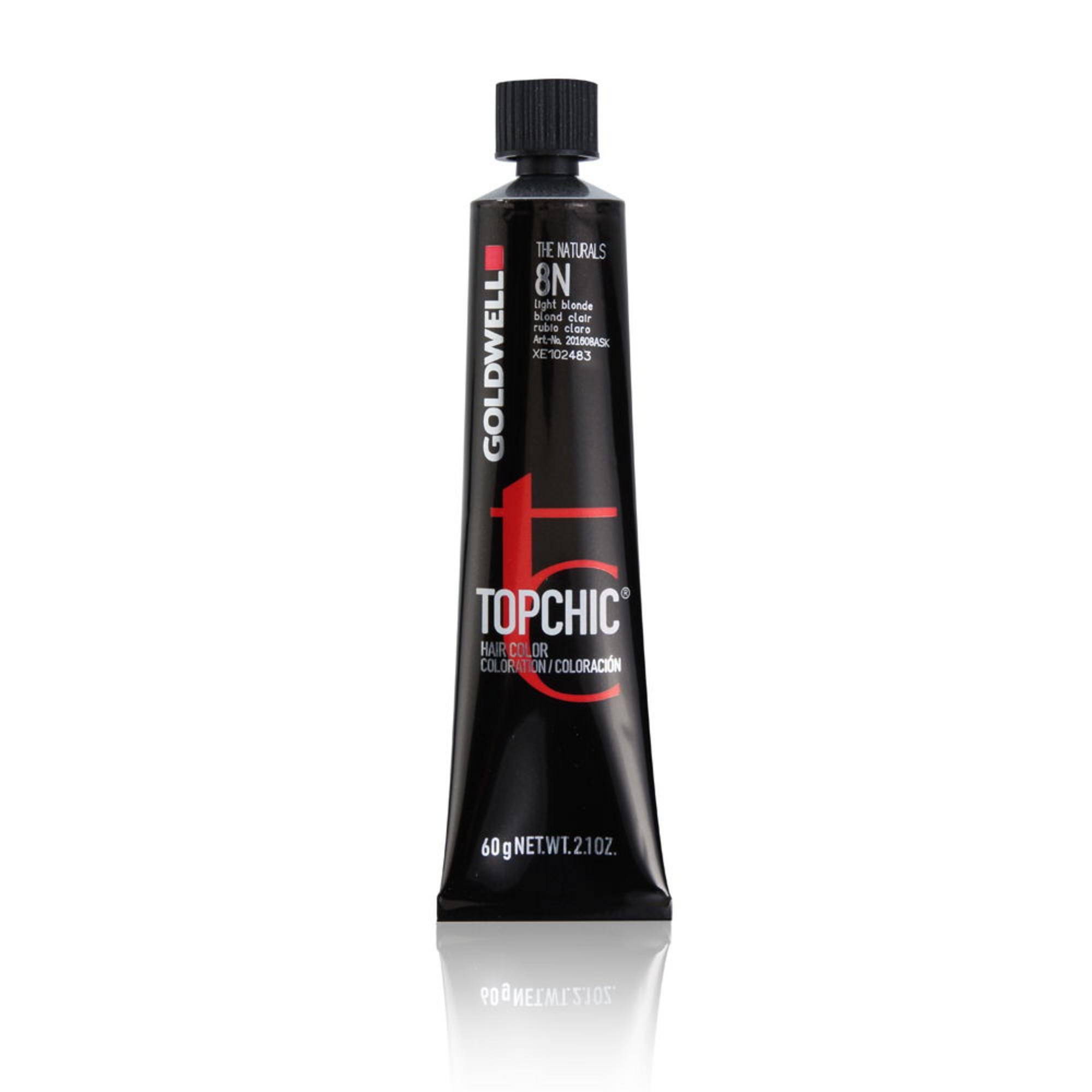 Goldwell, TopChic, Pălăria de par permanentă, 8N Blond deschis, 60 ml.