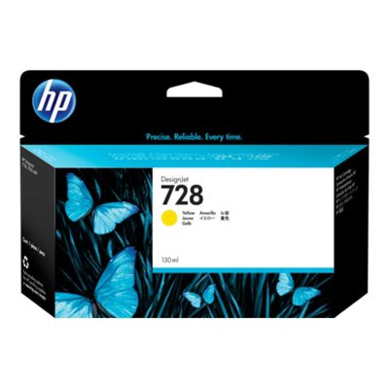 HP Ink No 728 HP728 HP 728 Yellow Gelb (F9J65A) 130 ml