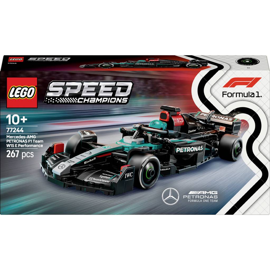 77244 LEGOU® SPEED CHAMPIONS Mercedes-AMG F1® W15 mașină de curse 77244