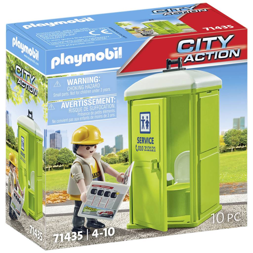 Toaletă mobilă de acțiune din orașul Playmobil® 71435 71435
