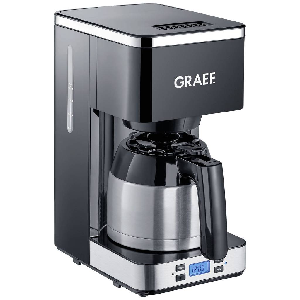 Graef FK 512 Coffee maker Black Cup volume=8 Thermal jug, Timer, Display FK512EU