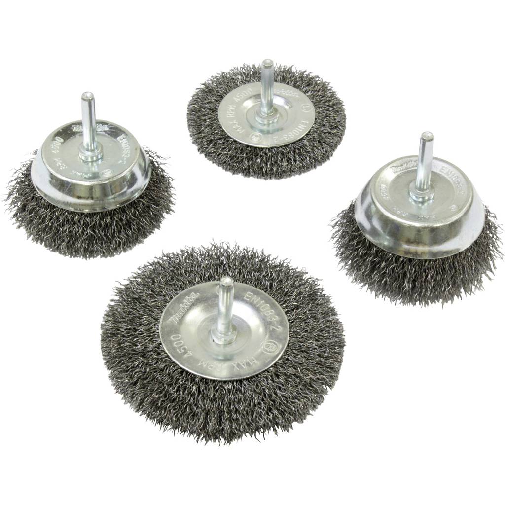 Makita Round brushes set 4-piece Steel D-65729 1 pc(s) D-65729