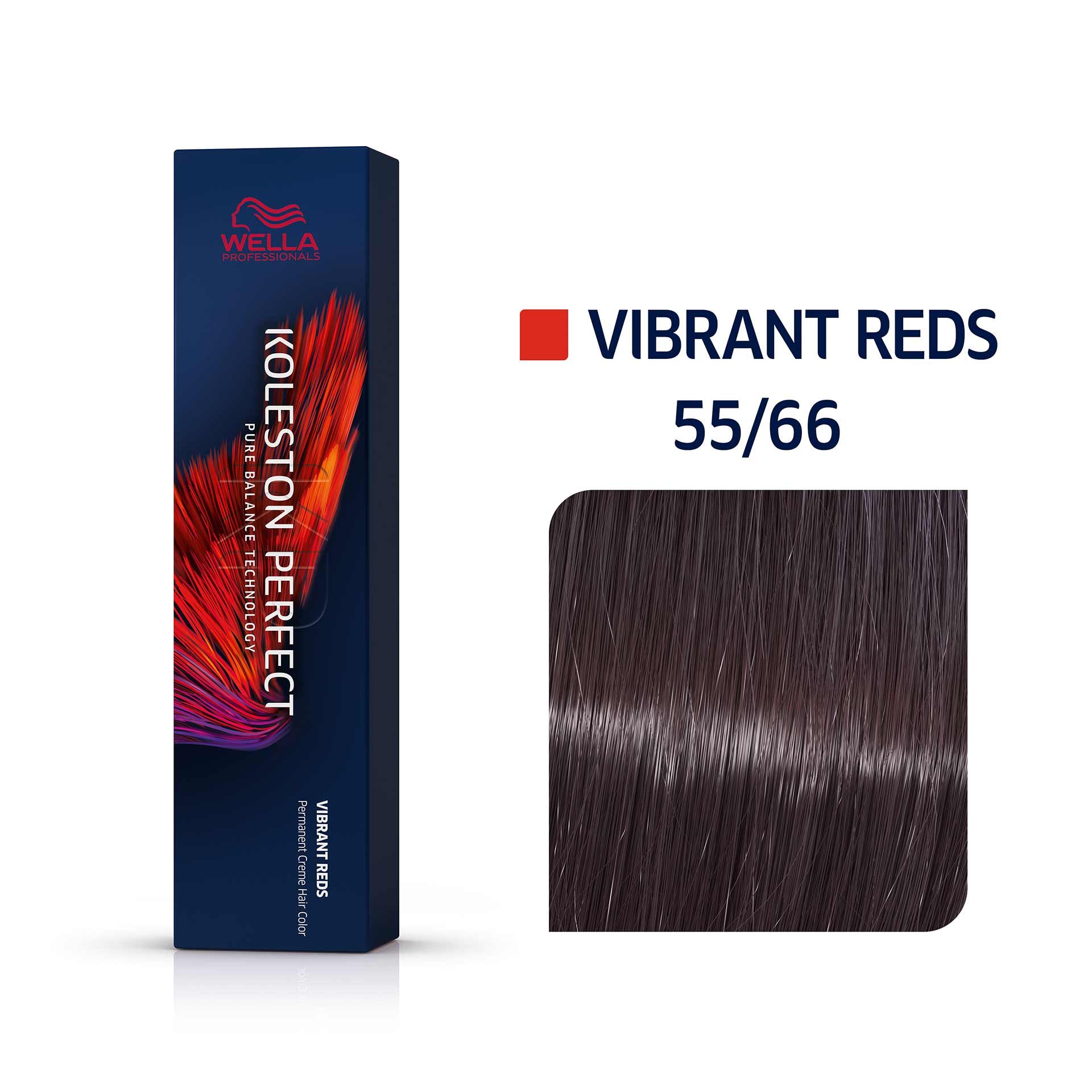 Wella Professionals, Koleston Perfect, Pălăria de păr permanentă, 55/66 Castaniu deschis adânc Violențiu intens, 60 ml.