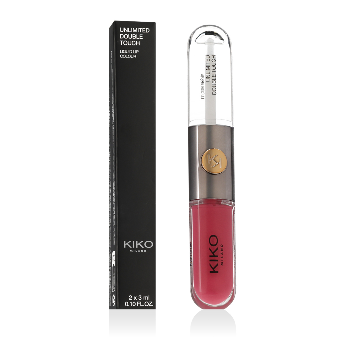KIKO MILANO Unlimited Double Touch Liquid Lip Colour (111 Satin Pink Camelia) 2 x 3 ml
