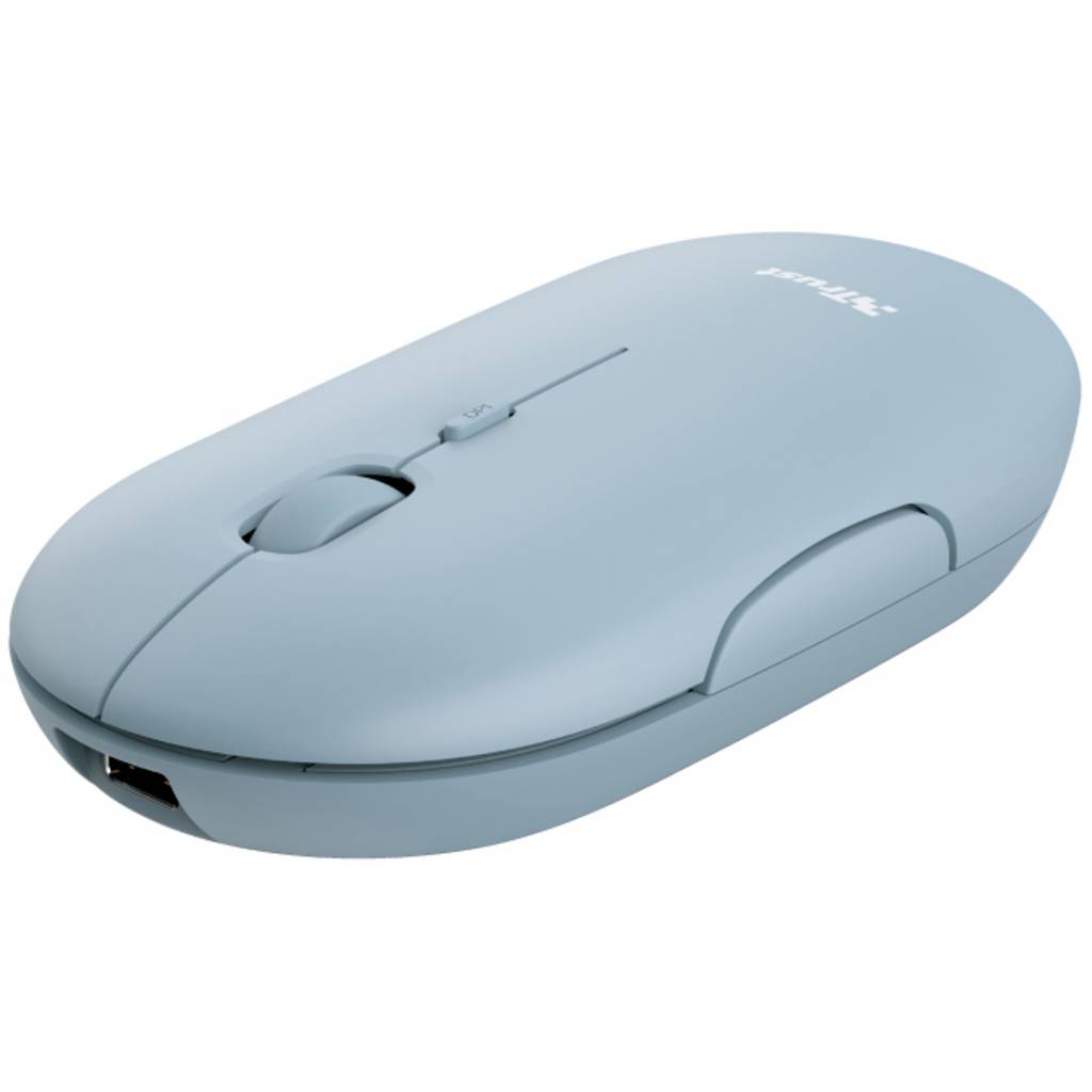Confidențialitatea PUCK Mouse Bluetooth®, Radio Optical Blue 4 butoane 1600 dpi 24126