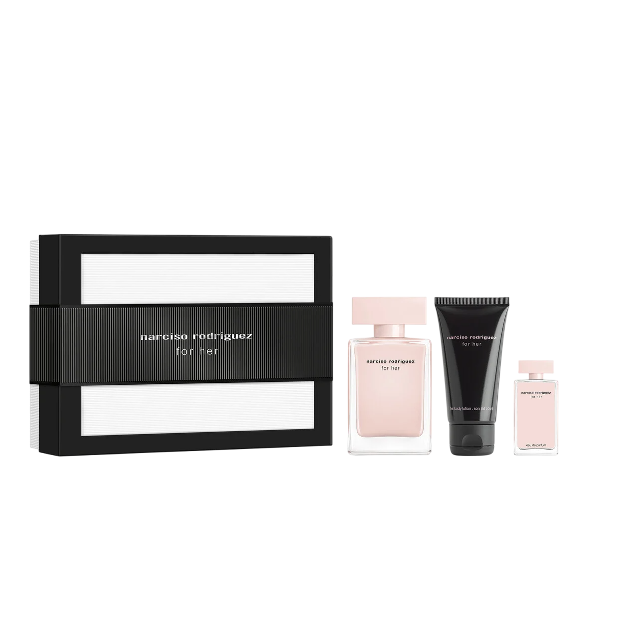 Set Narciso Rodriguez: Onun İçin, Eau De Parfum, Kadınlar İçin, 50 ml + Onun İçin, Eau De Parfum, Kadınlar İçin, 7.5 ml + Onun İçin, Hidratasyonlu, Vücut Lotionu, 50 ml