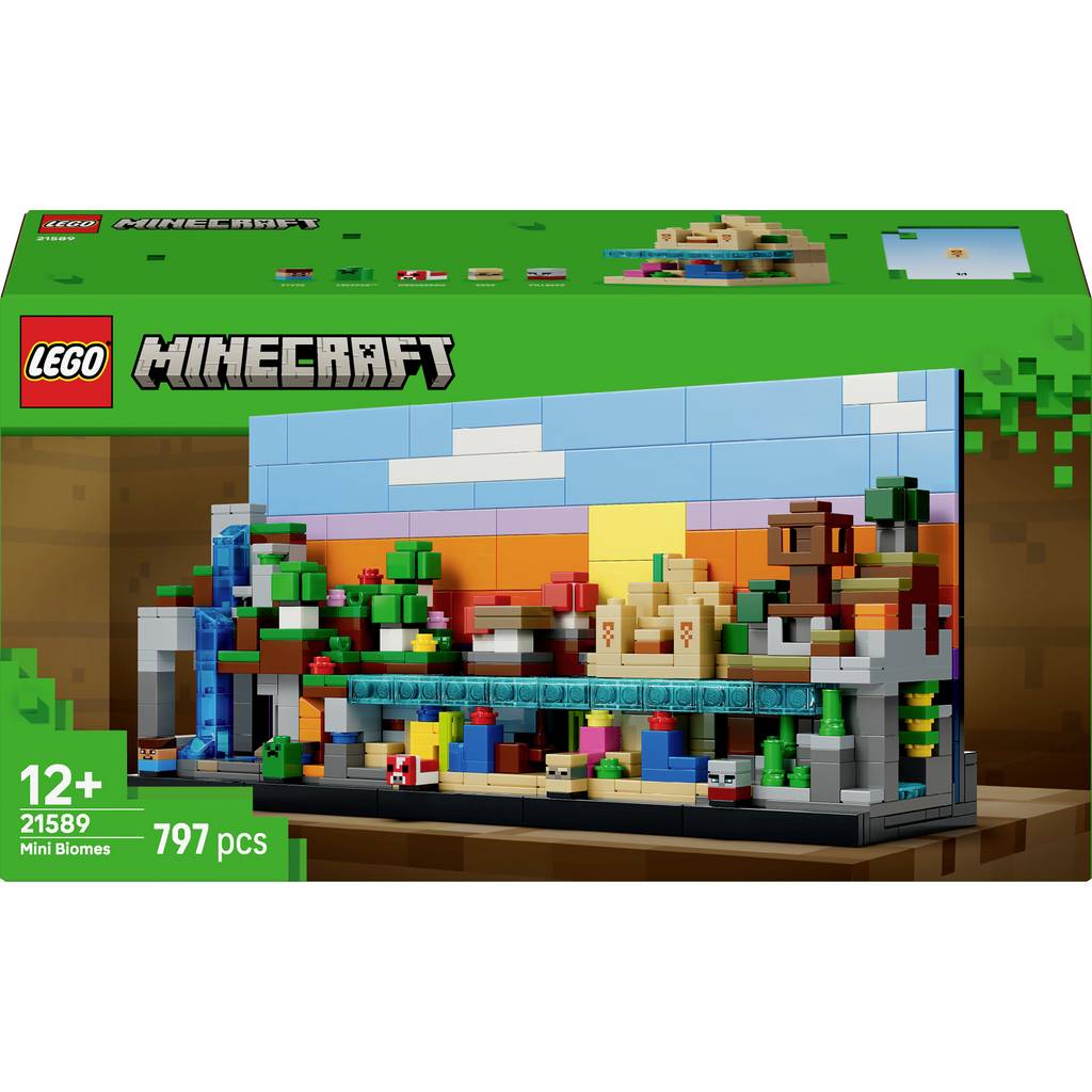 Setul de construcție LEGO® MINECRAFT Mini-biome (21589); ansamblu de construcție; operă de artă a lui 21589