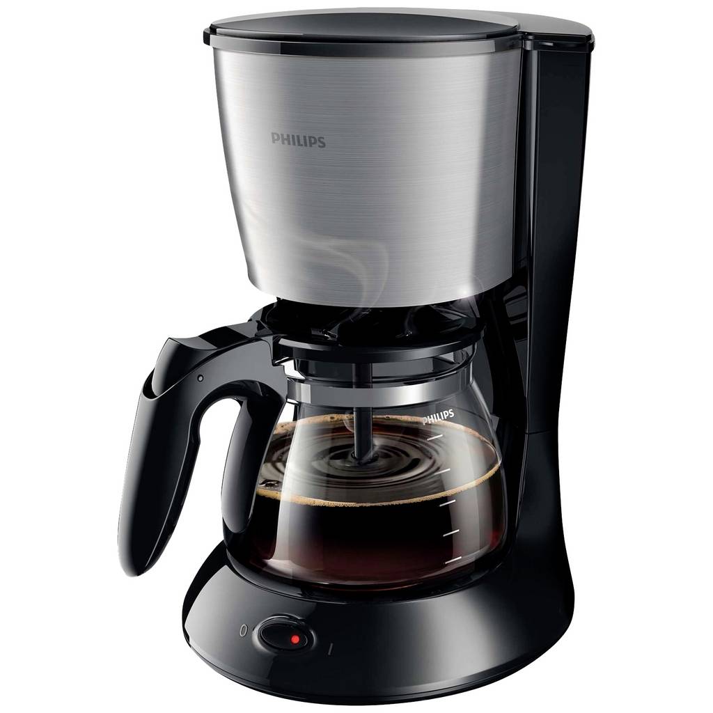 Philips Home Daily Collection HD7462/20 Coffee maker Black, Metal Cup  HD7462/20