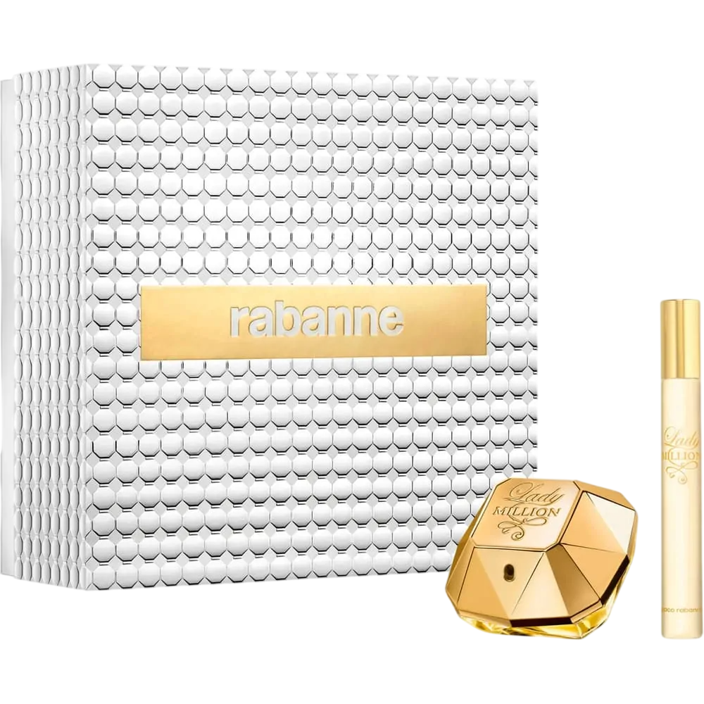Paco Rabanne: Doamnă Milion, Eau de Parfum, Pentru Femei, 50 ml + Doamna Milion, Eau de Parfum, Pentru Femei, 10 ml