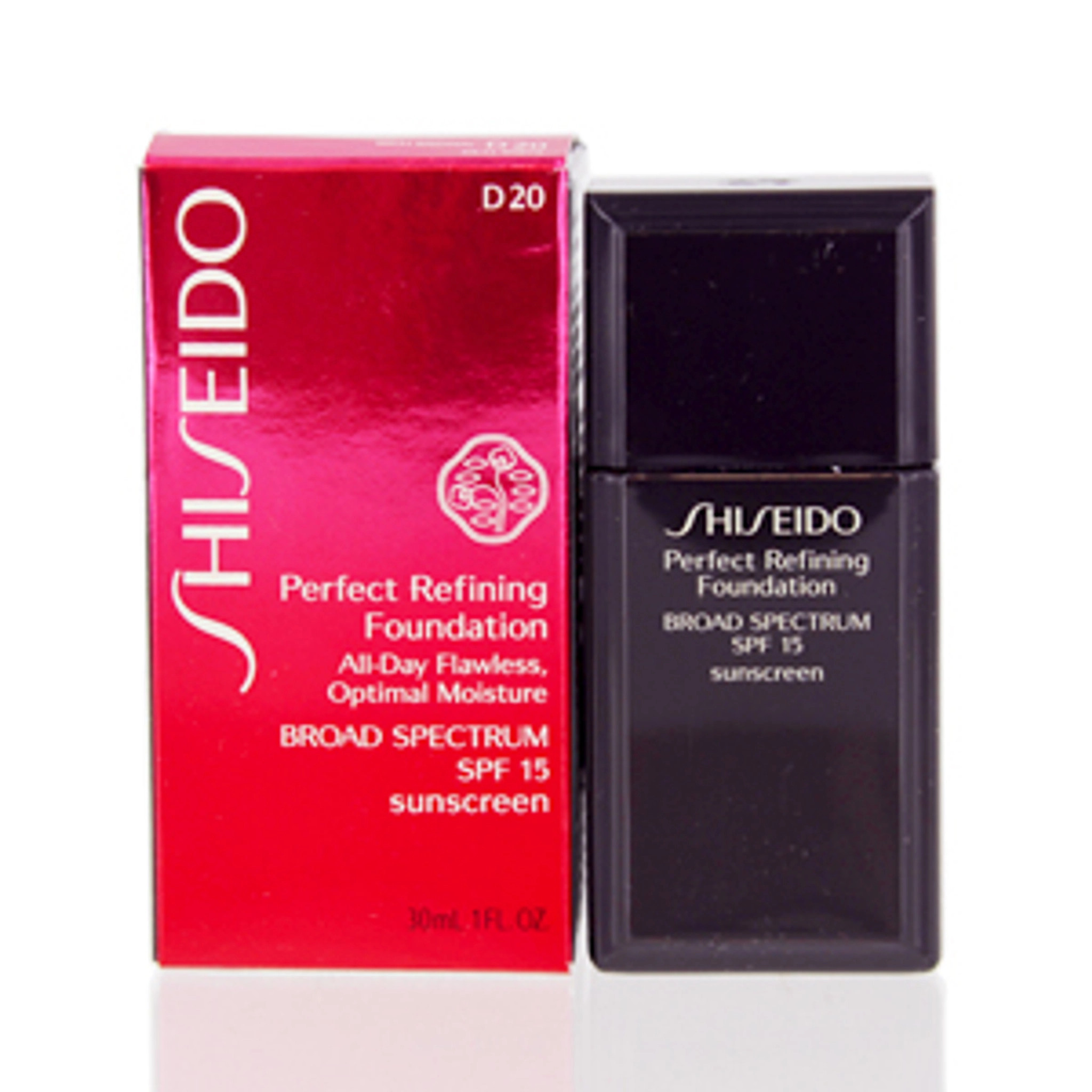 Shiseido, Fond de Piele Perfecționantă, Hidratantă, Fondul de Pielică Lichidă, D20, Culoare Brună Rică, FPA 15, 30 ml.